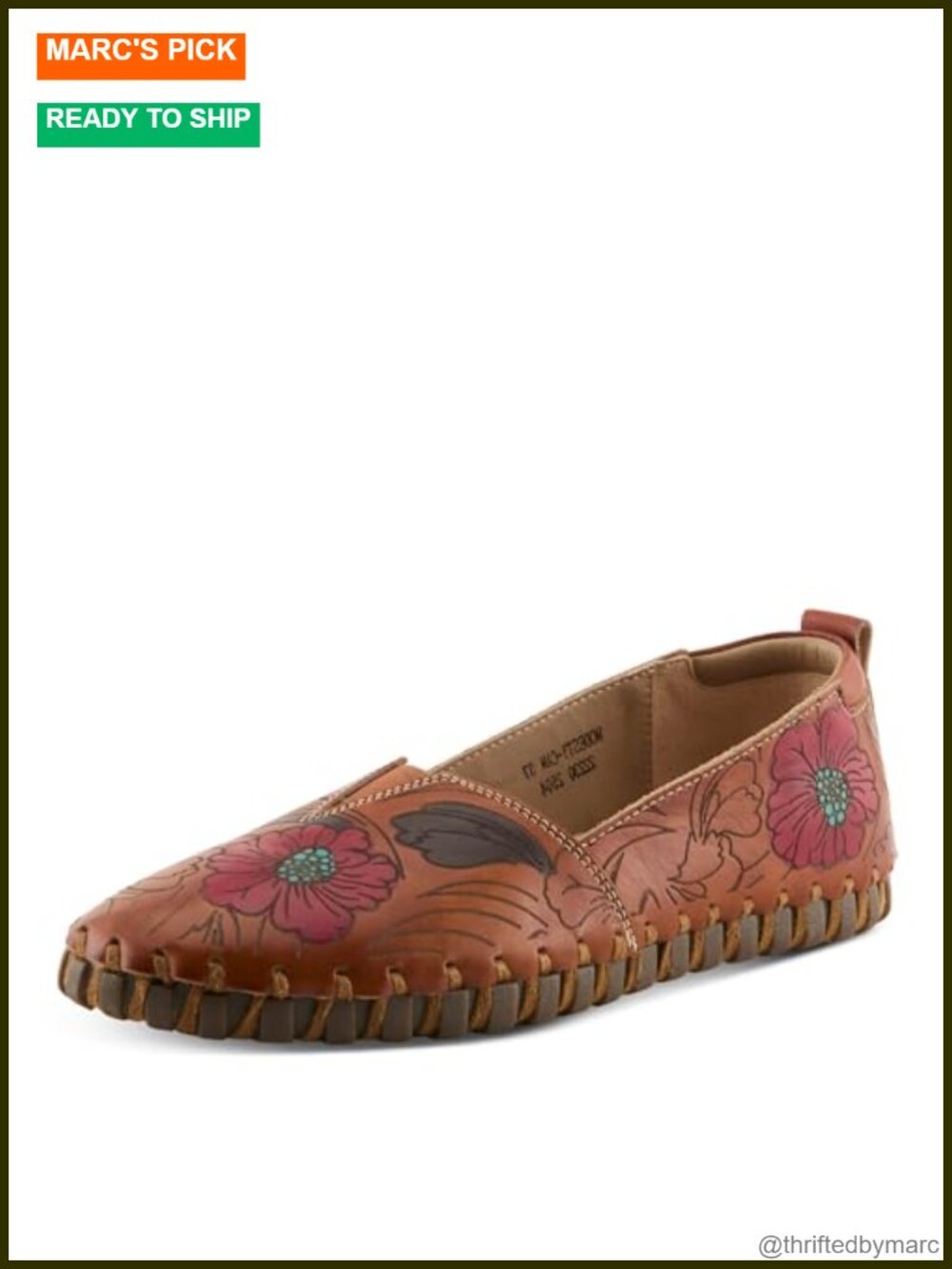Leather Mocc-On Women's Loafers Round Toe Flat Shoes